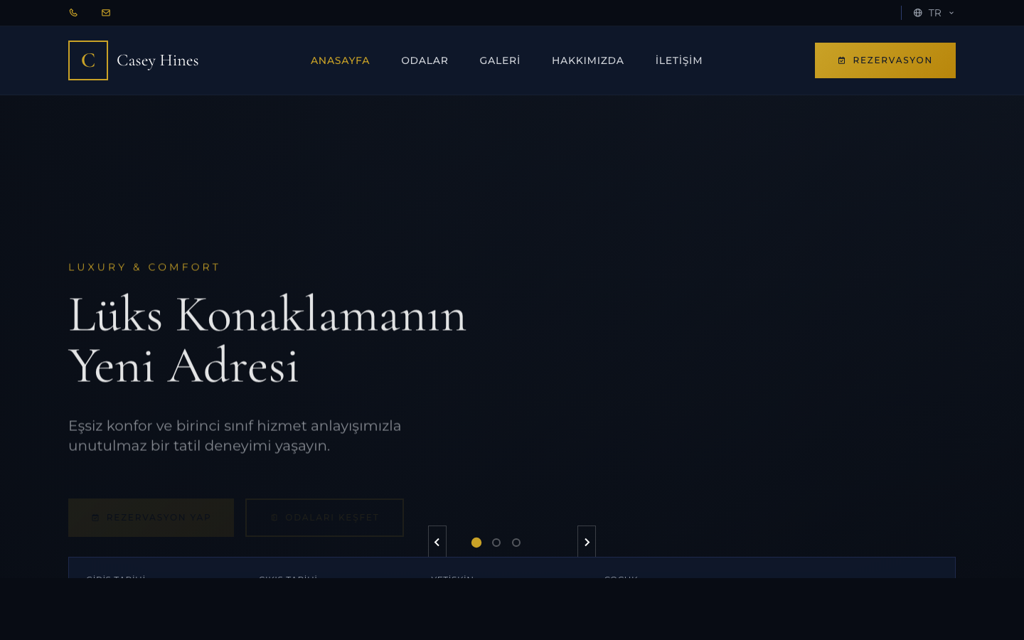 Demo Site 1 — Demo otel sitesi