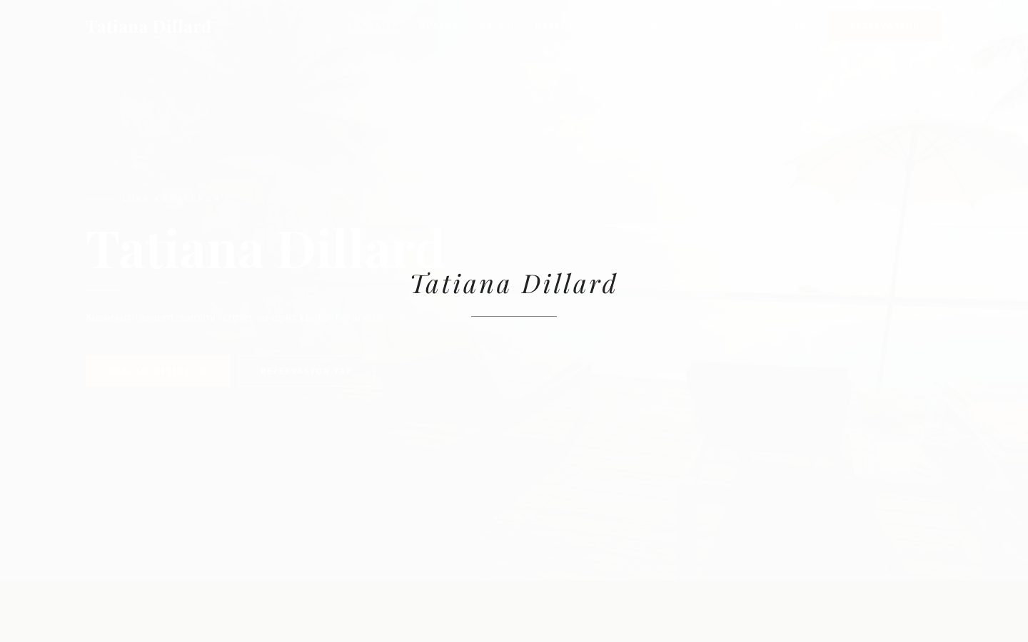 Tatiana Dillard — Demo otel sitesi